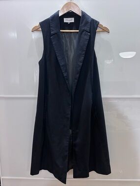 Closet Black Sleeveless Tailored Vest Dress